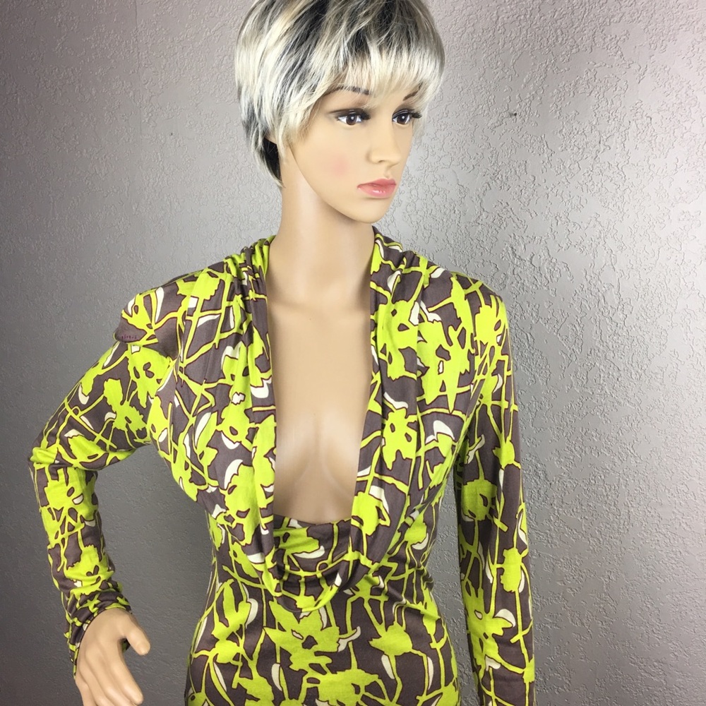 T-Bags Los Angeles, cowl neck, plunging dress - Picture 1 of 8